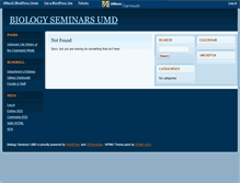 Tablet Screenshot of biologyseminars.blogs.umassd.edu